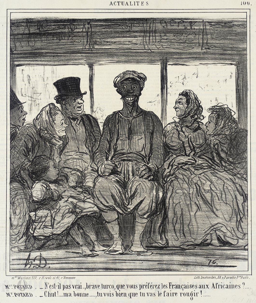 Fru Potard. - Er det ikke sandt, tapre Turco... af Honoré Daumier