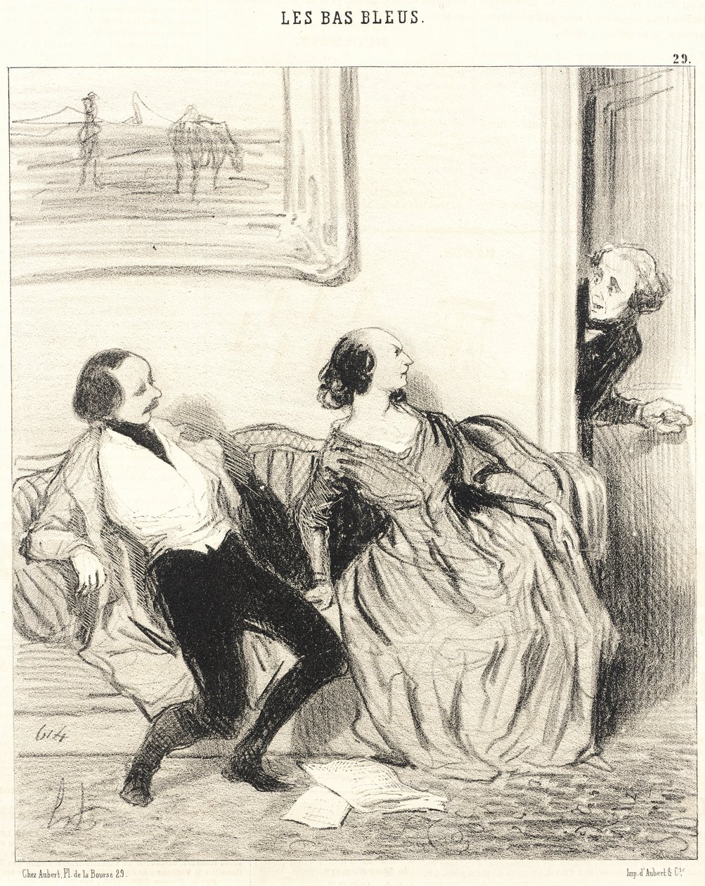 Min kære veninde, må jeg komme ind!... af Honoré Daumier