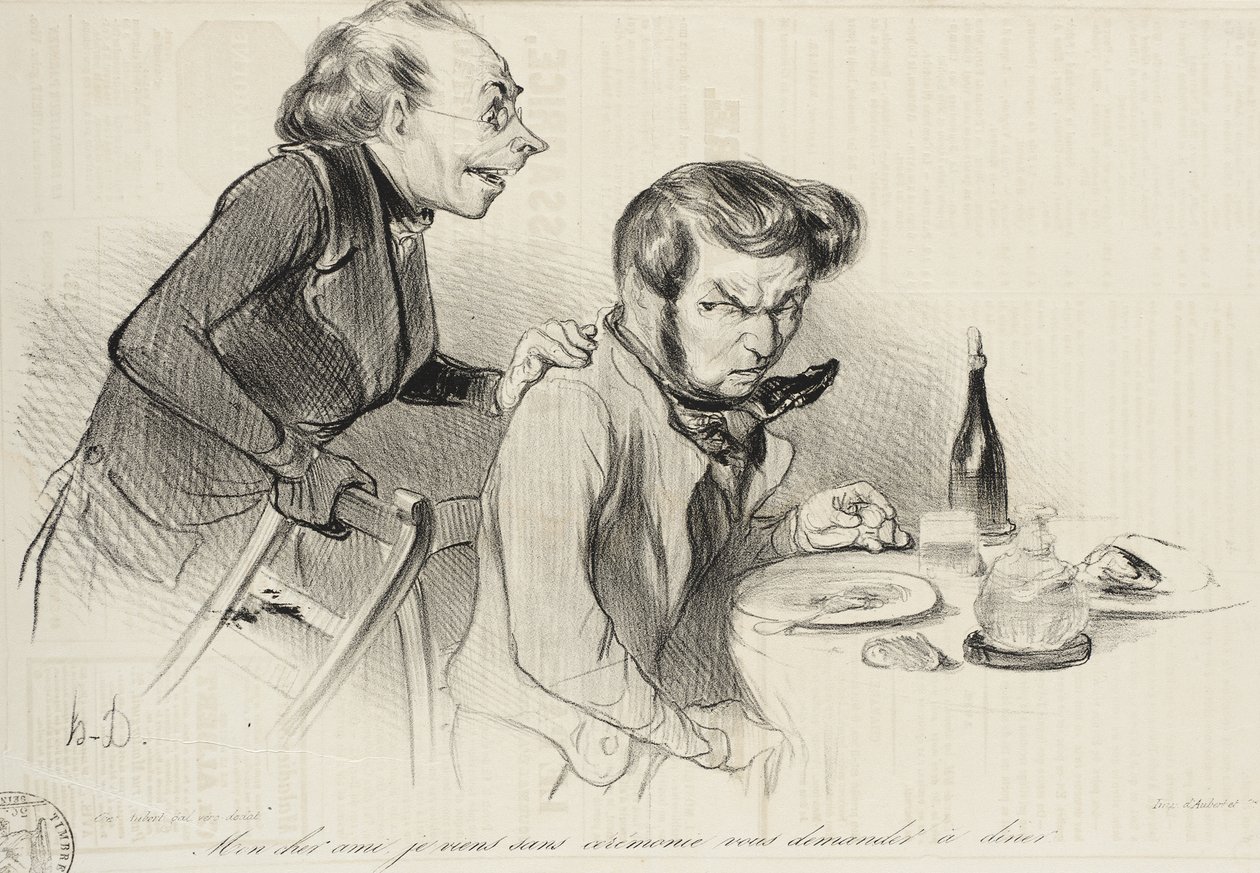 Min kære ven, jeg kommer uden ceremonier... af Honoré Daumier