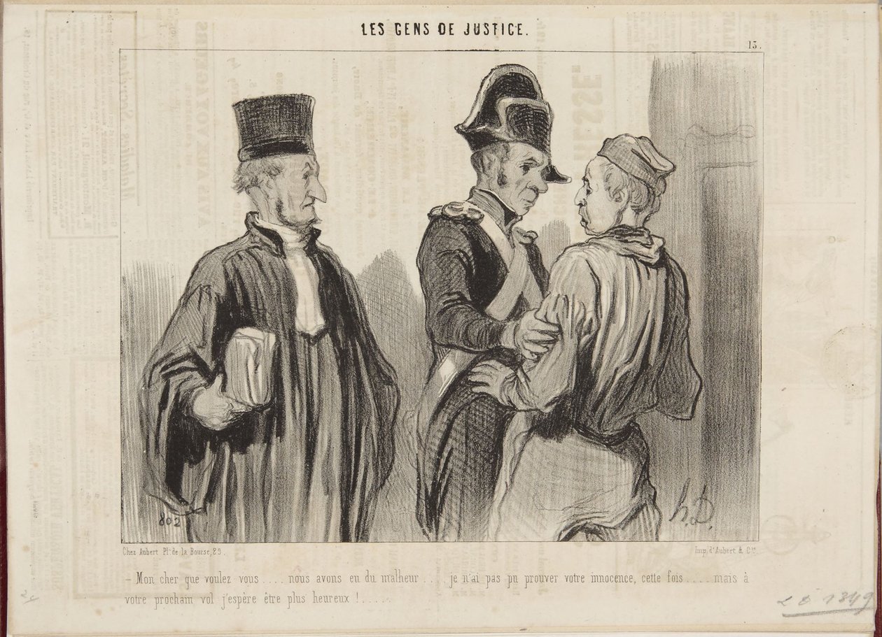 Min kære, hvad vil du... vi har haft uheld... af Honoré Daumier