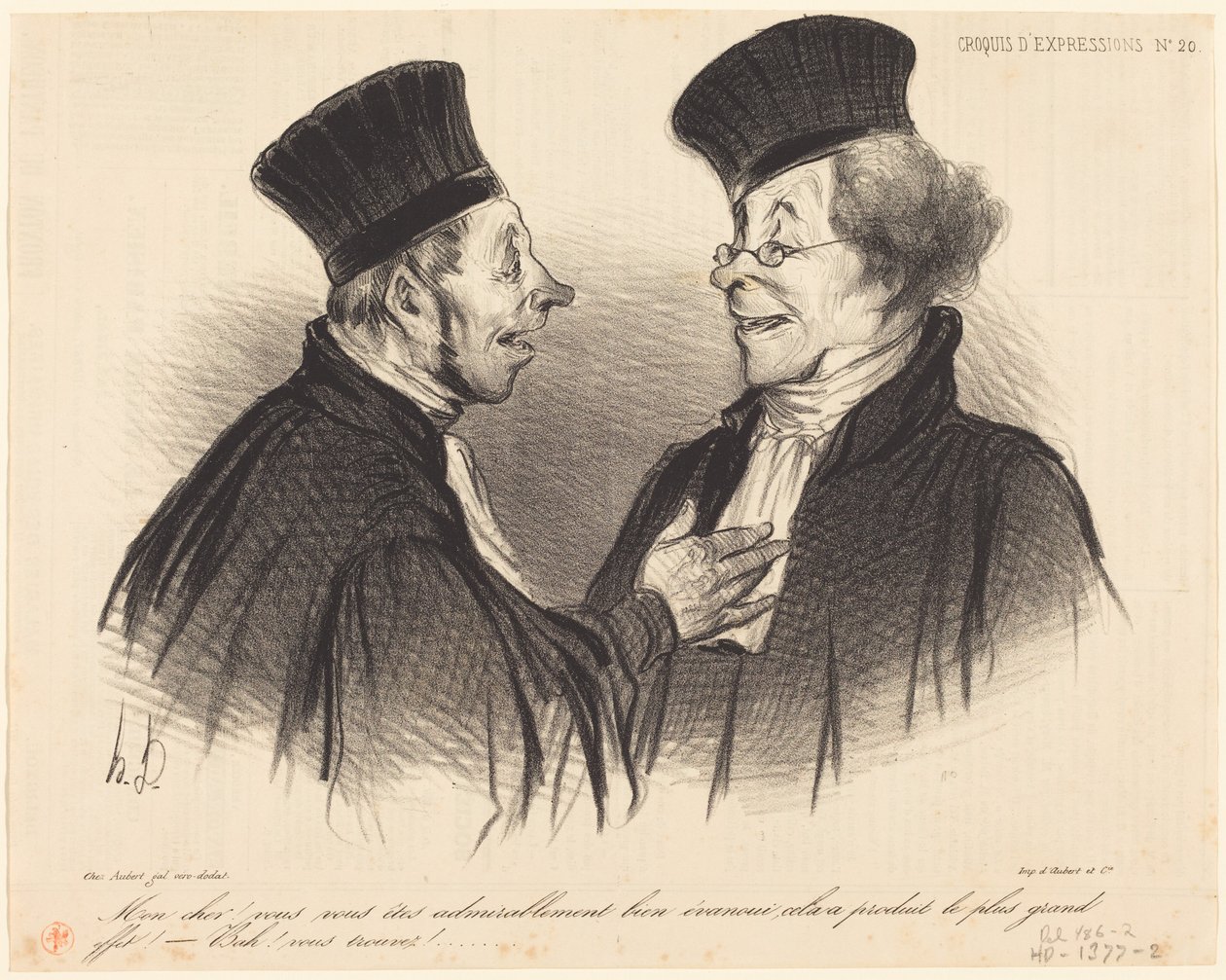 Min kære! De er... beundringsværdigt... besvimet... af Honoré Daumier