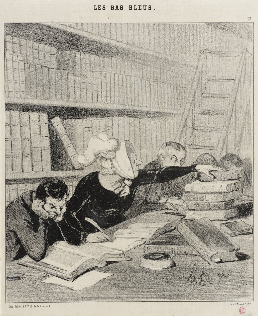 Herre, undskyld, hvis jeg forstyrrer Dem lidt... af Honoré Daumier
