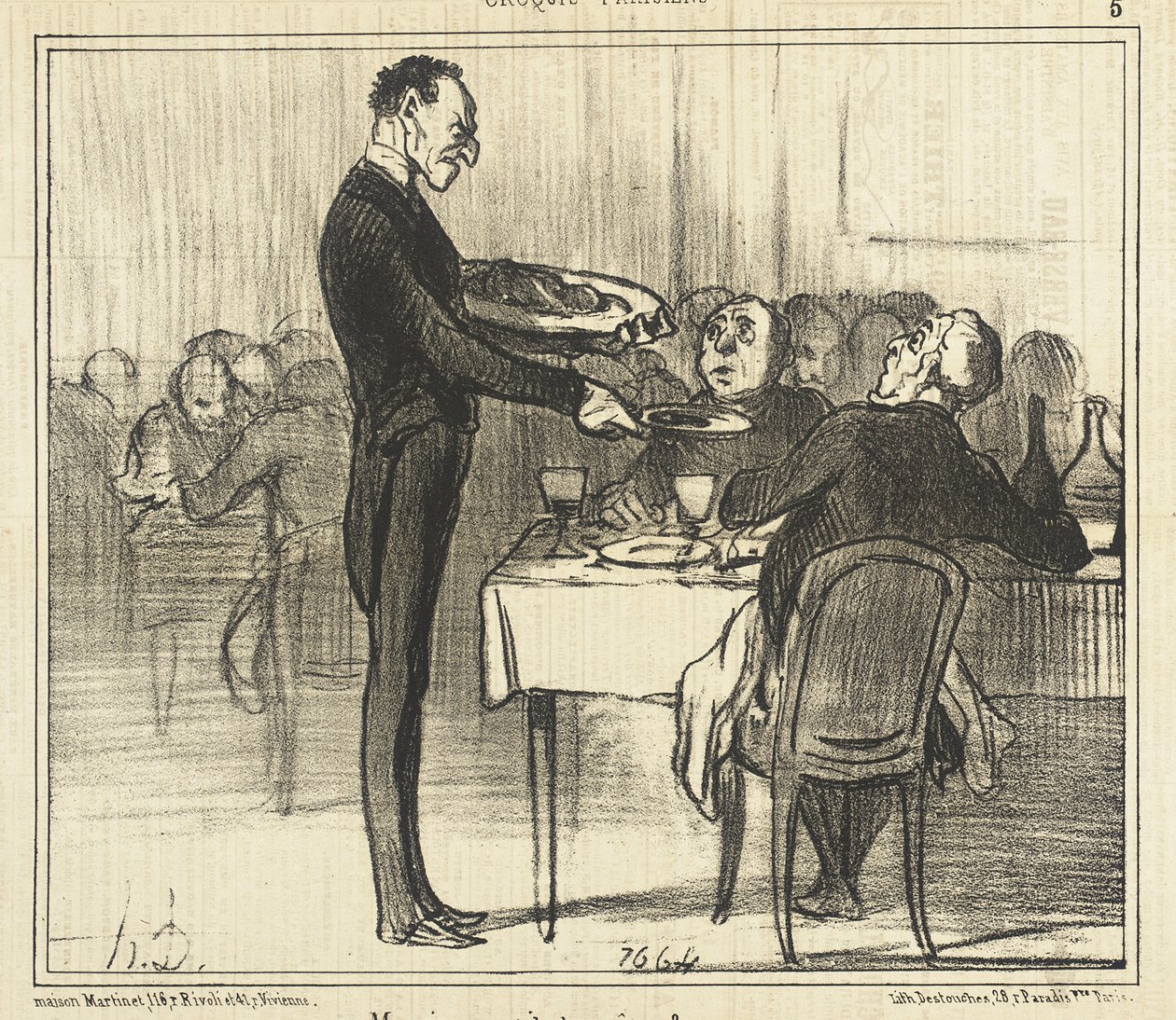 Ønsker herren crêpes?... af Honoré Daumier
