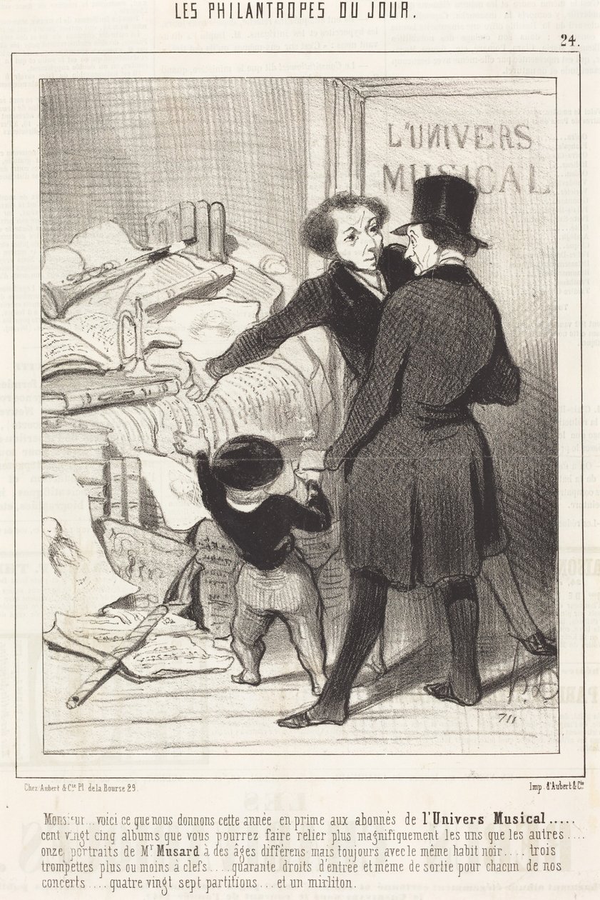 Hr.... dette er, hvad vi giver... som præmie... af Honoré Daumier