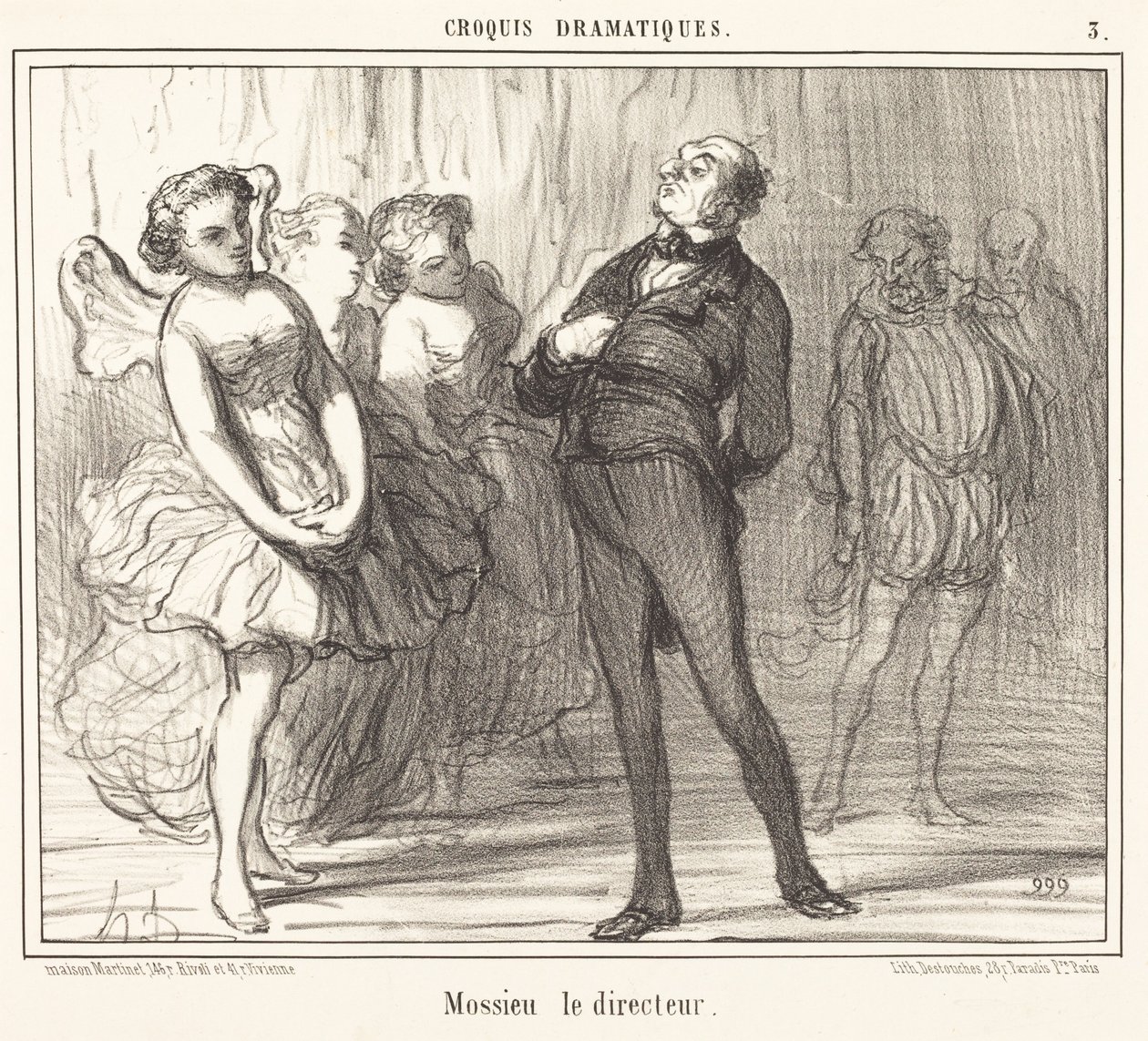 Instruktøren Mossie af Honoré Daumier