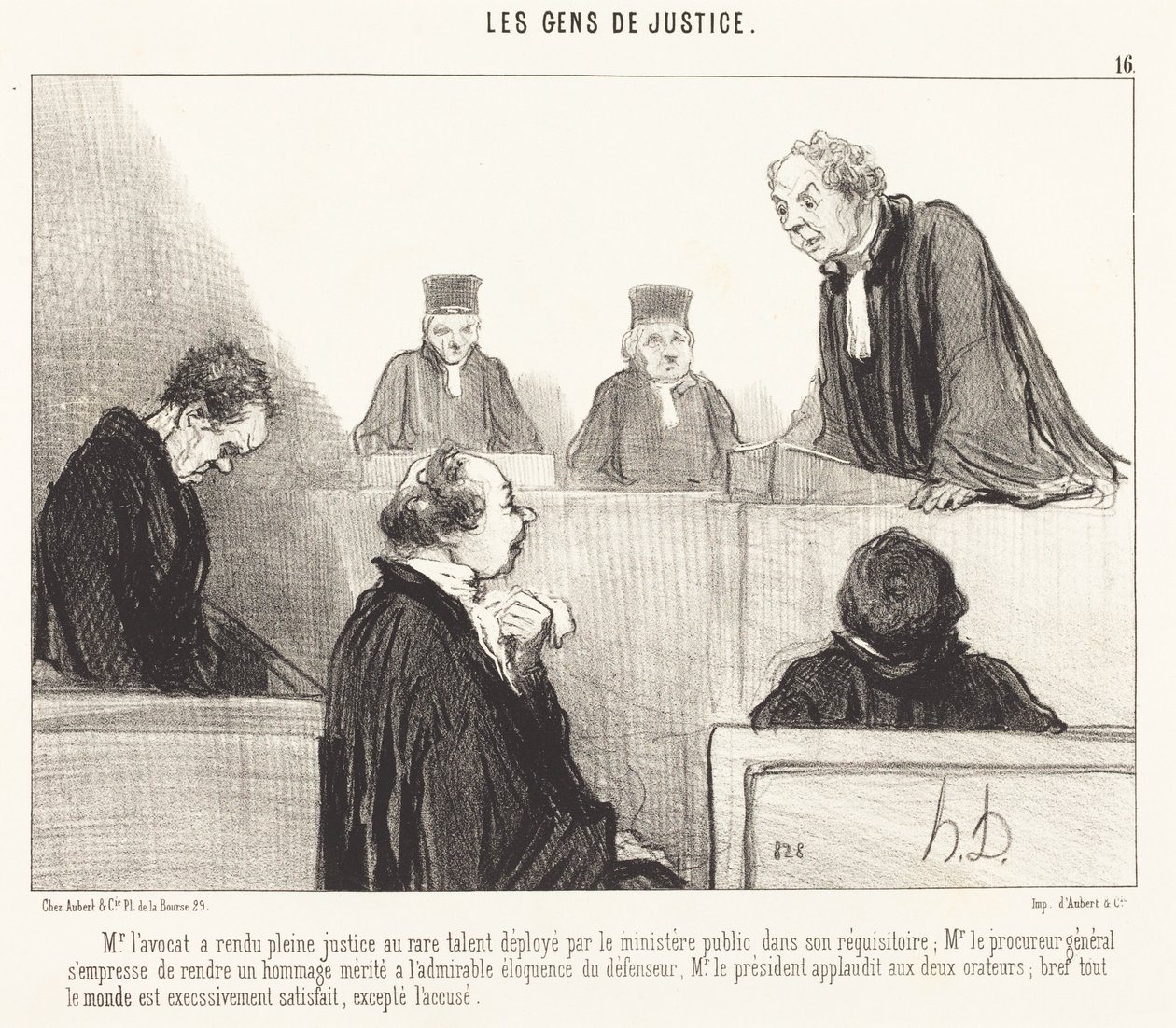 Mr. Advokat har ydet fuld retfærdighed... af Honoré Daumier