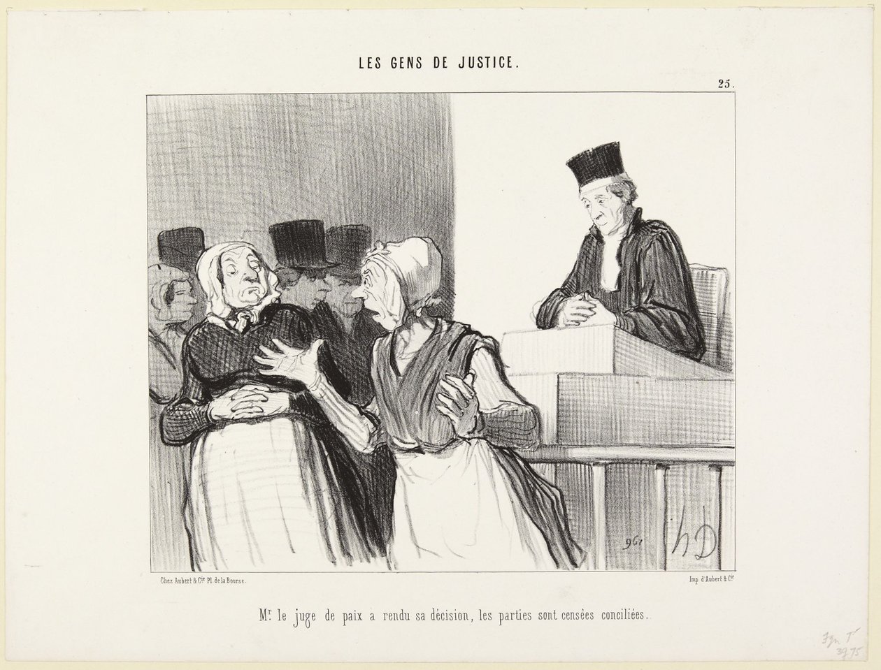 Hr. fredsdommer har afsagt sin afgørelse (Retfærdighedens folk nr. 25) af Honoré Daumier