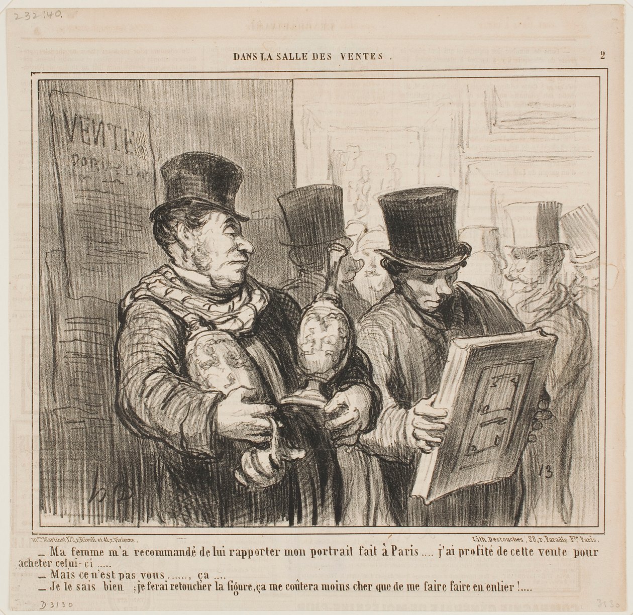 Min kone har bedt mig om at få taget mit portræt, når jeg er i Paris af Honoré Daumier