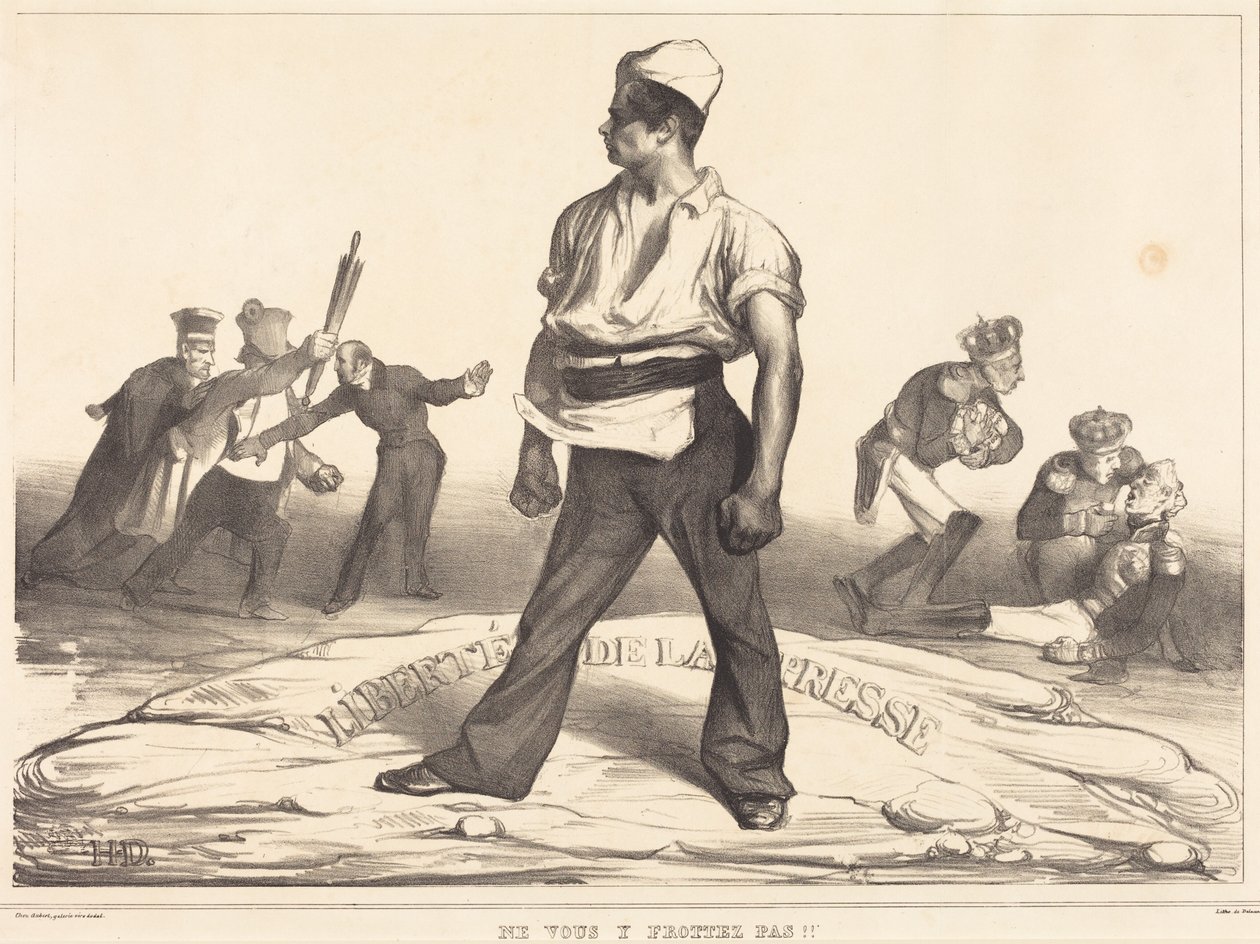 Lad være med at blande jer i det! af Honoré Daumier