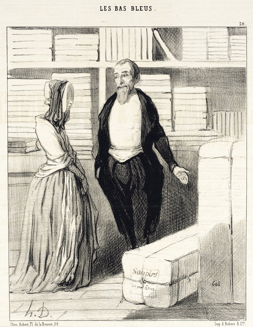 Vores regnskaber er lette at opstille... af Honoré Daumier