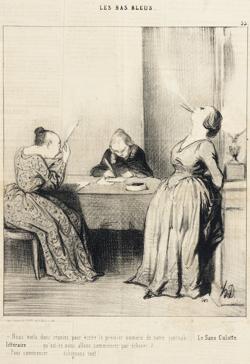 Så er vi her… samlet for at skrive det første nummer… af Honoré Daumier