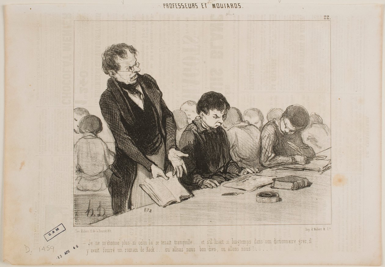 Nu forstår jeg, hvorfor den fyr var så stille hele tiden... af Honoré Daumier