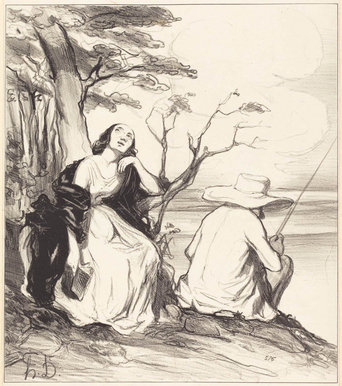 Åh smerte!... at have drømt... om en ægtemand... af Honoré Daumier