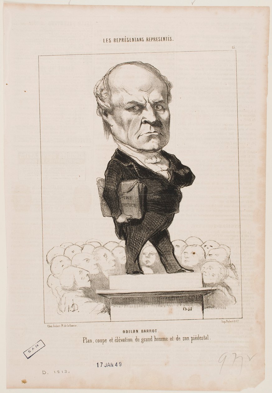 Odilon Barrot af Honoré Daumier