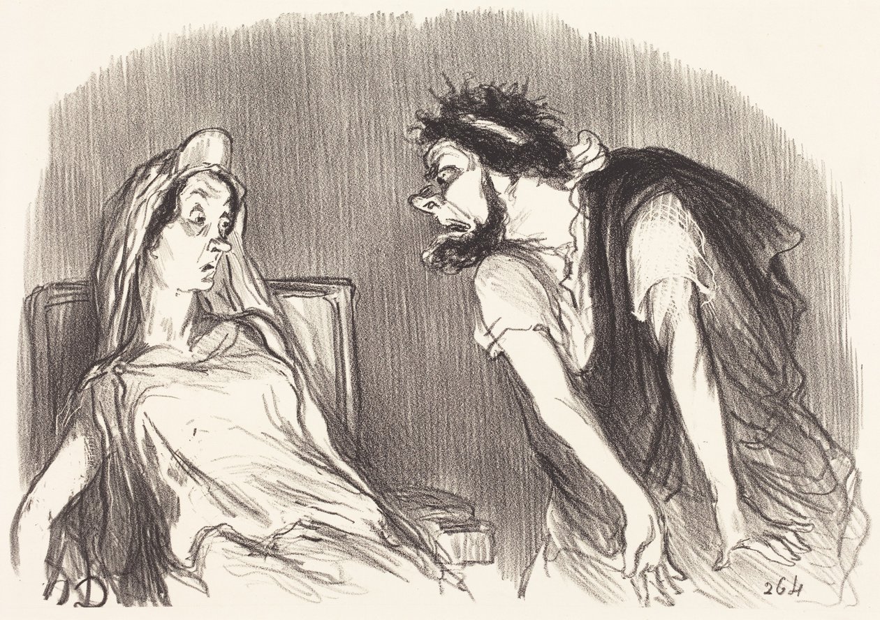 Ødipus af Honoré Daumier