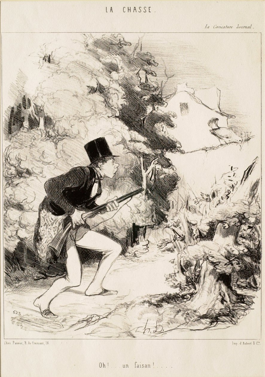 Åh! ... En fasan! af Honoré Daumier