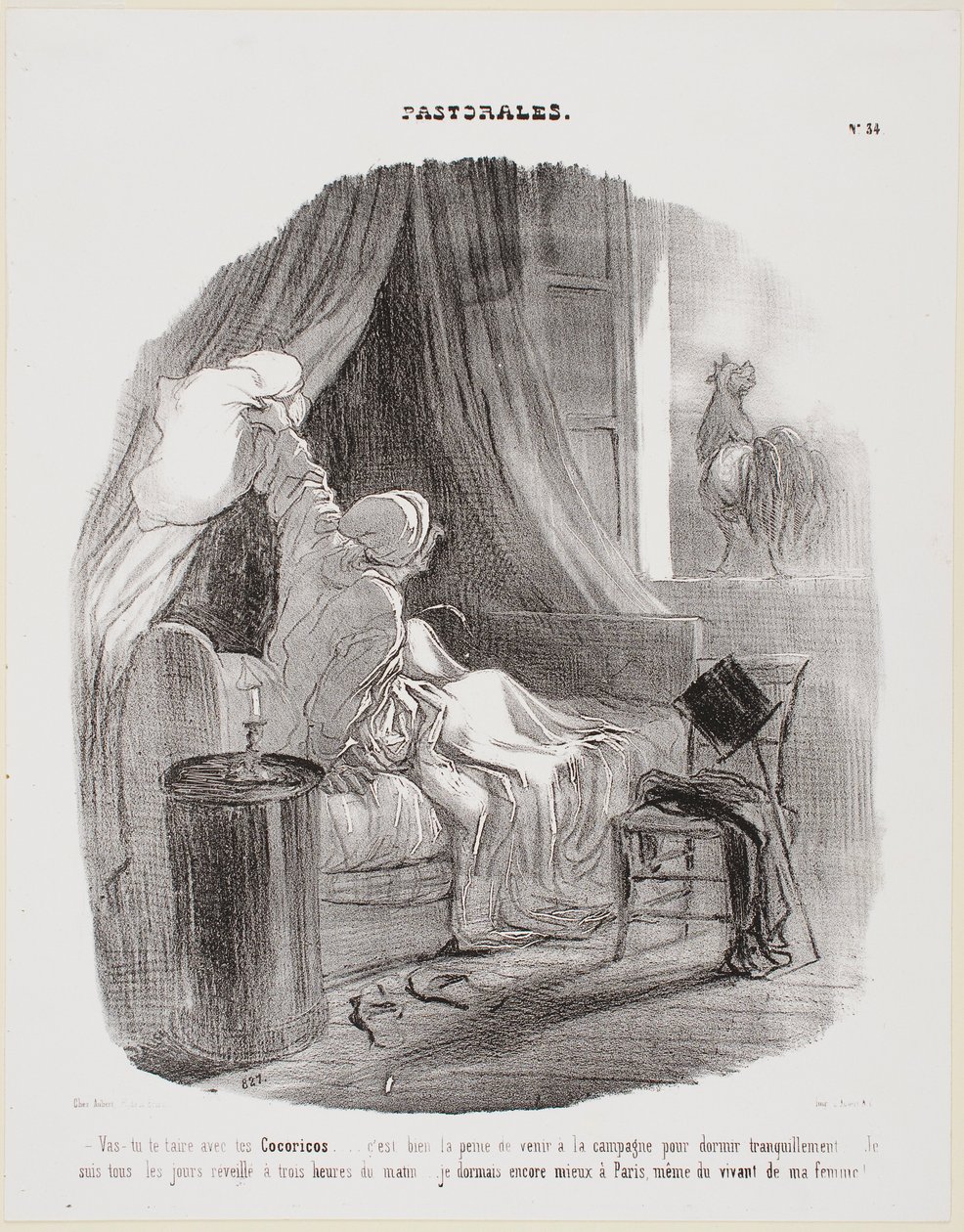 Åh, hold op med det kykkeliky! af Honoré Daumier