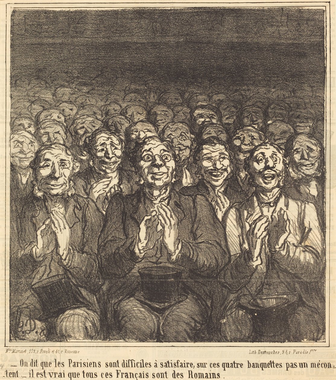 Det siges, at pariserne... af Honoré Daumier