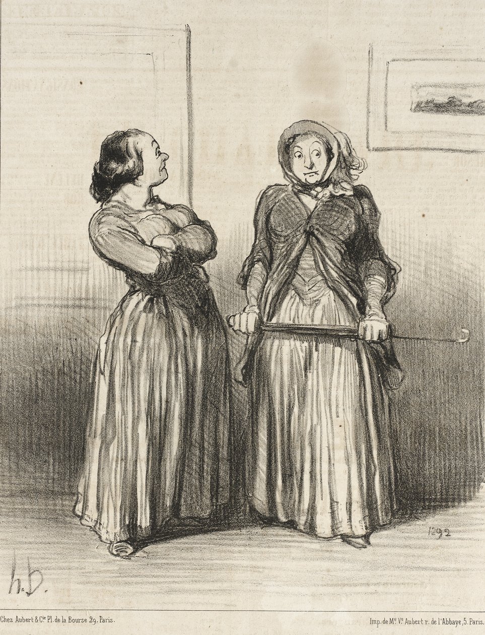 Man siger, at smukke kvinder er... eftertragtede... af Honoré Daumier
