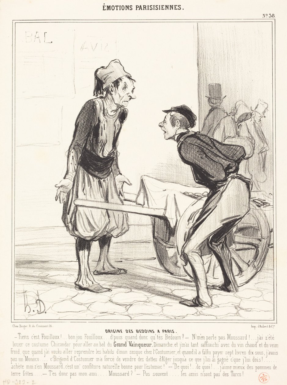 Beduinernes oprindelse i Paris af Honoré Daumier