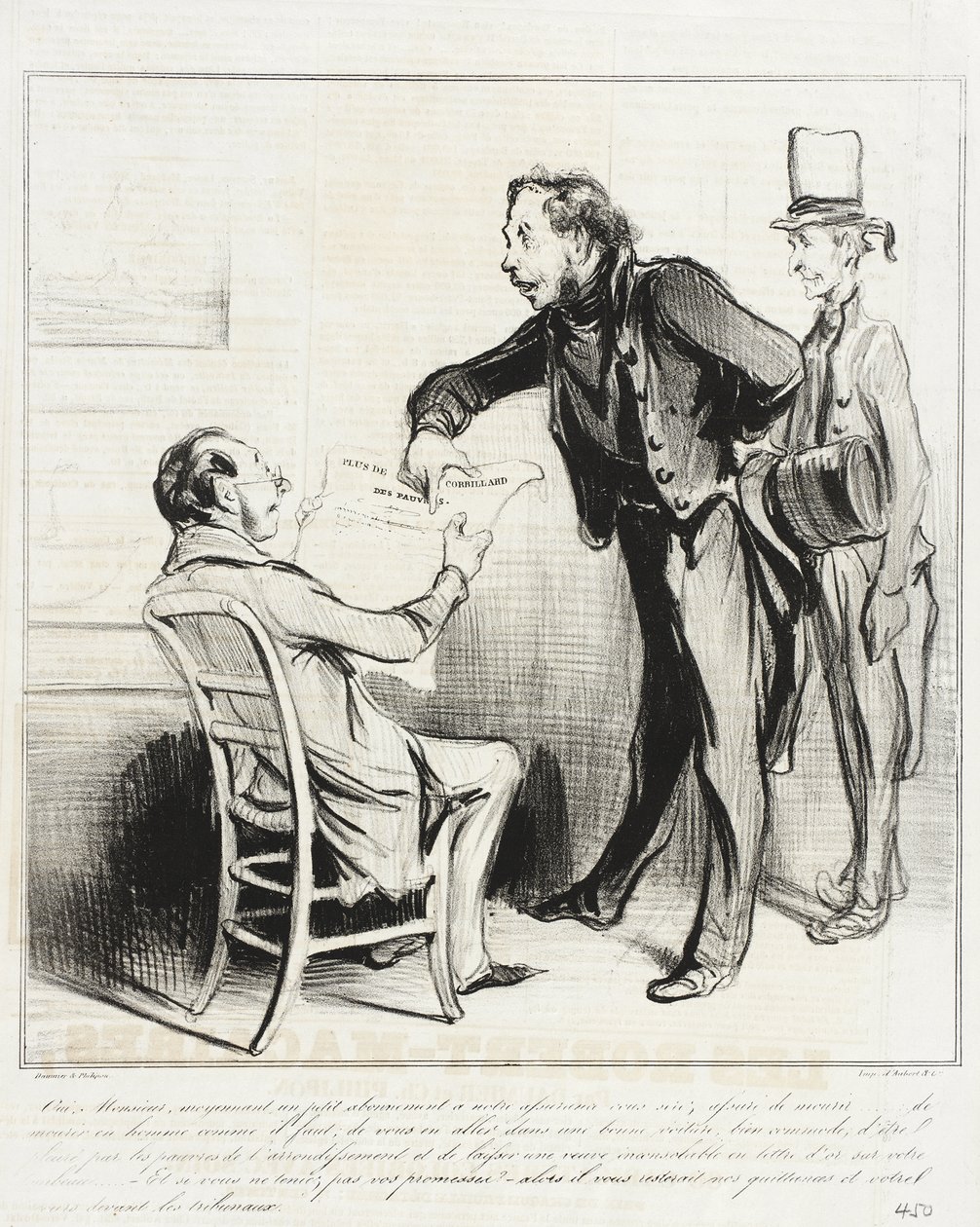 Ja, hr., mod et lille abonnement af Honoré Daumier