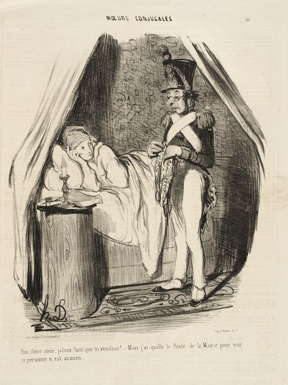 Ja, kære veninde, jaloux så meget du vil!... af Honoré Daumier