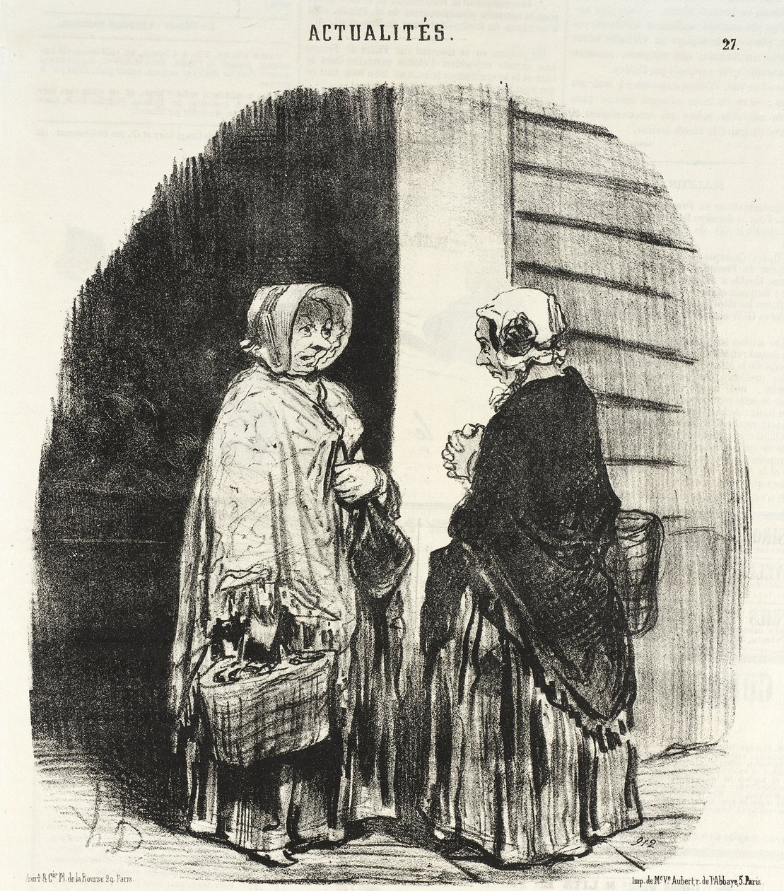 Ja, fru Chaboulard... fireogtyve købmænd... af Honoré Daumier