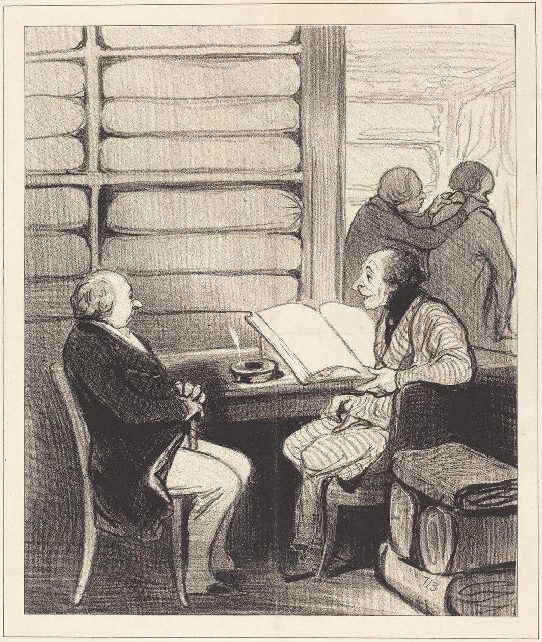 Ja, min kære hr. Badoulard, jeg vil... af Honoré Daumier