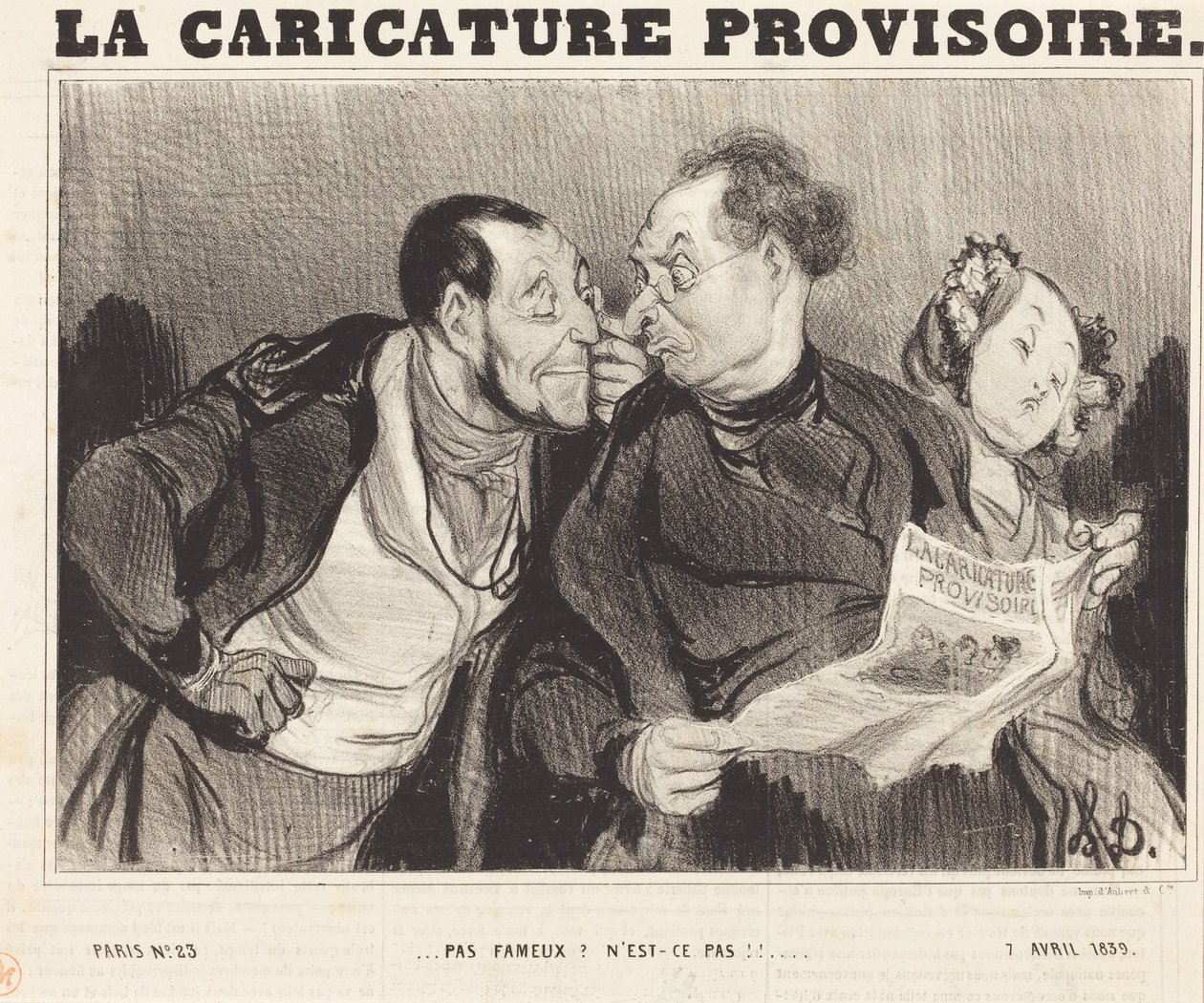 Ikke berømt? Ikke sandt!!... af Honoré Daumier
