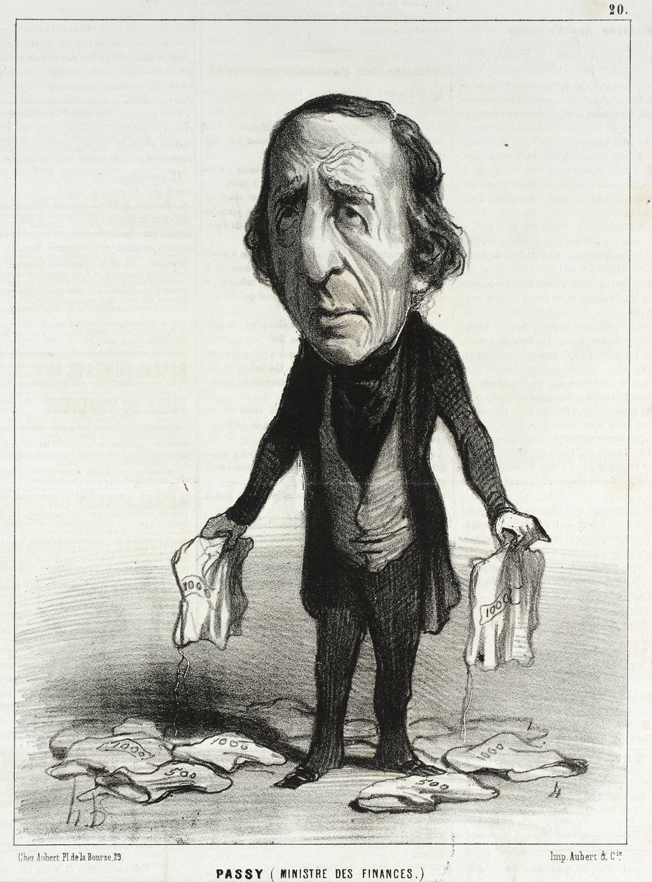 Passy (finansminister) af Honoré Daumier