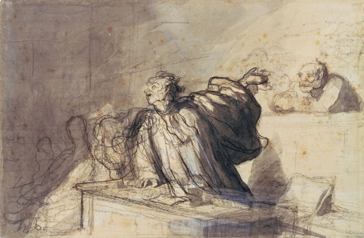 Forsvarets indlæg af Honoré Daumier