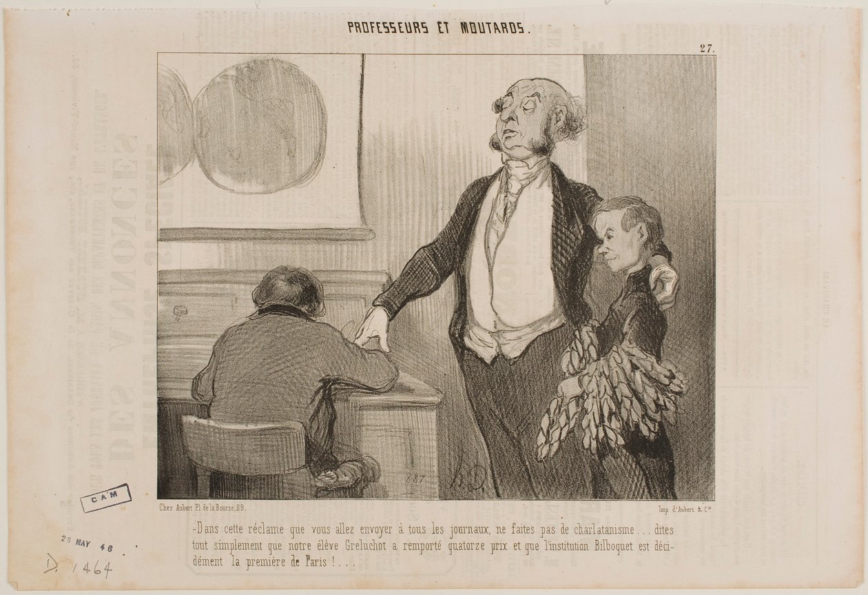 Ingen overdrivelser, tak, i denne artikel, som skal sendes til alle aviser... af Honoré Daumier