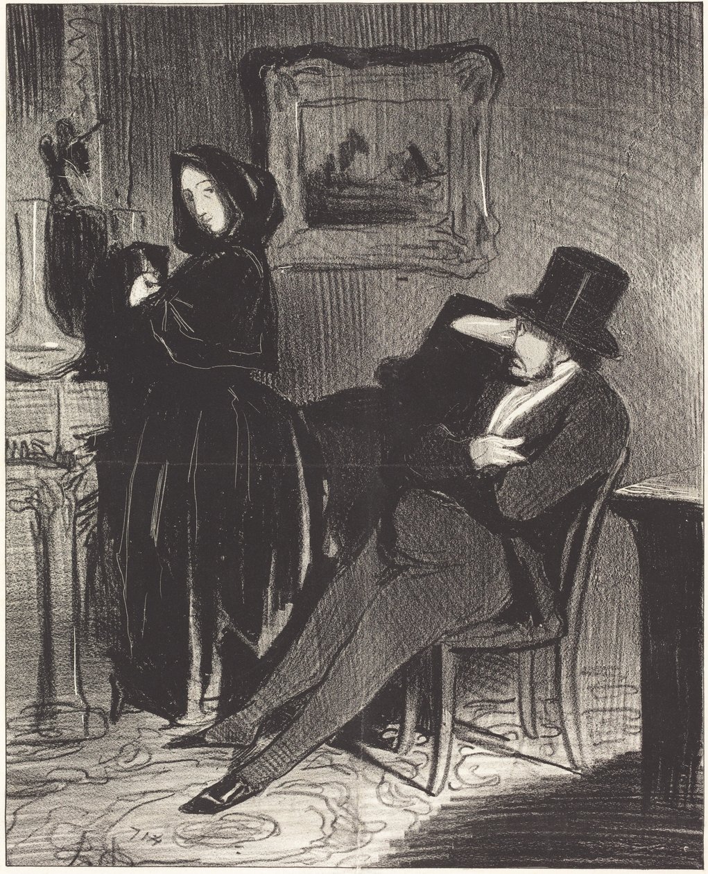 Oftere end jeg vil ledsage dig... til ballet... af Honoré Daumier