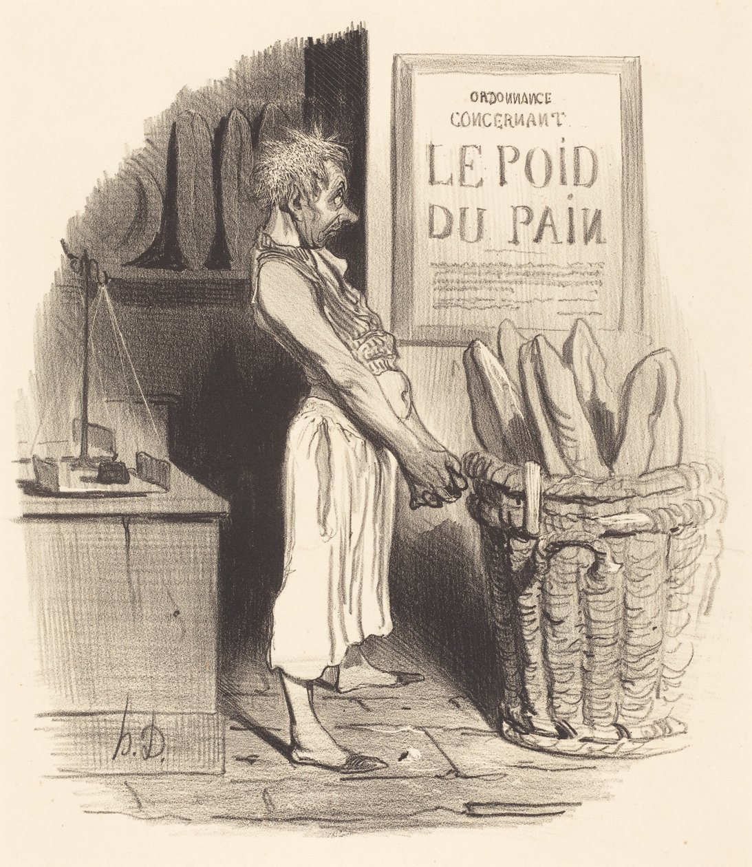 For nu... vi... er i knibe af Honoré Daumier