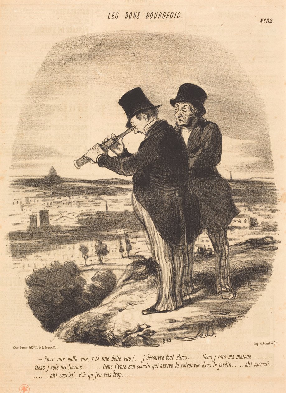 For en smuk udsigt, se en smuk udsigt!... af Honoré Daumier