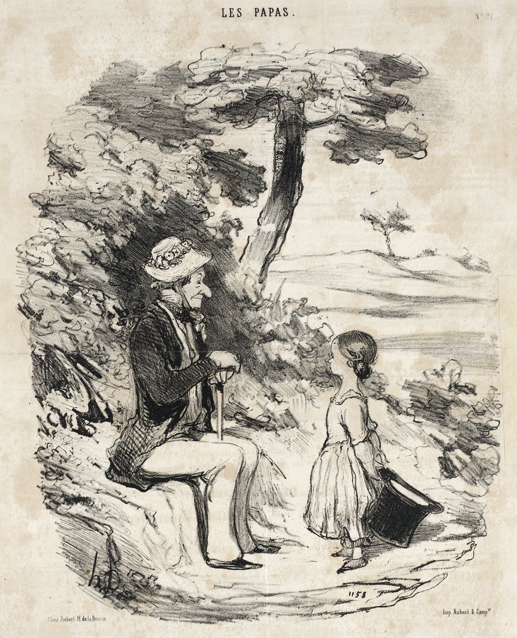 Når man har en far, der er en spøgefugl af Honoré Daumier