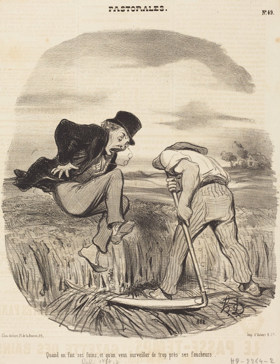 Når man høster hø ... af Honoré Daumier