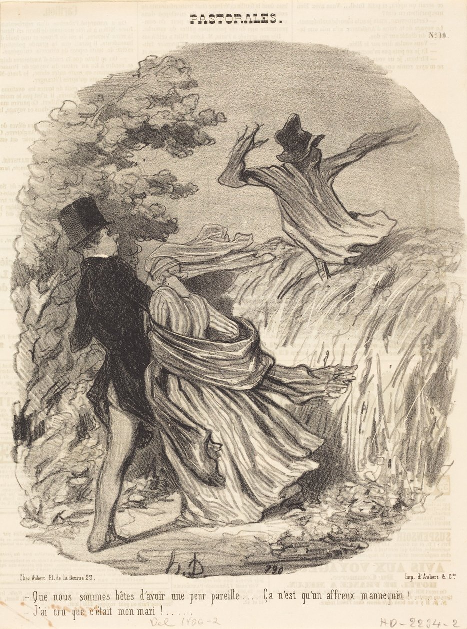 Hvor er vi dumme at være så bange... af Honoré Daumier