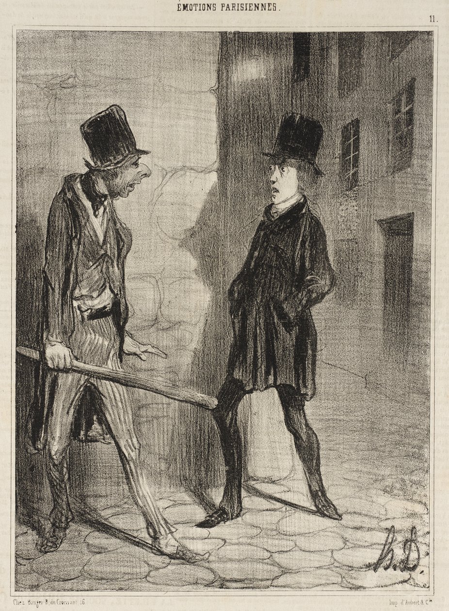 Hvad er klokken, tak? af Honoré Daumier