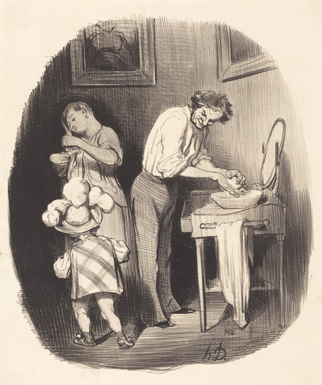 Hvor er han sød sådan, Dodore... af Honoré Daumier