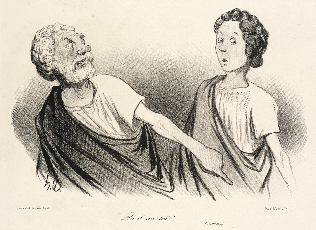 «Lad ham dø!» (Horatierne) af Honoré Daumier