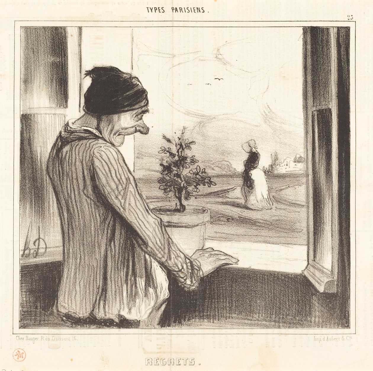 beklager af Honoré Daumier