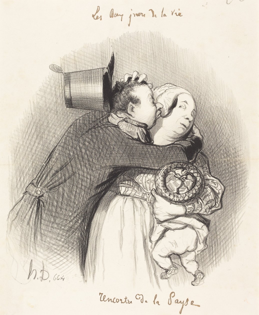 Møde med bondekvinden af Honoré Daumier