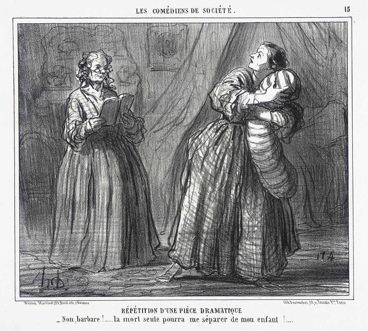 Prøve på et drama af Honoré Daumier