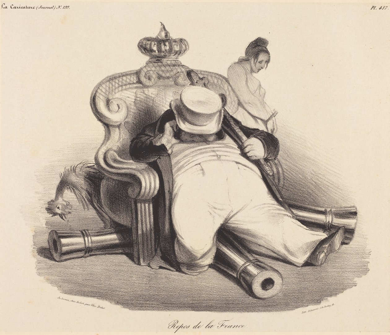Frankrigs hvile af Honoré Daumier