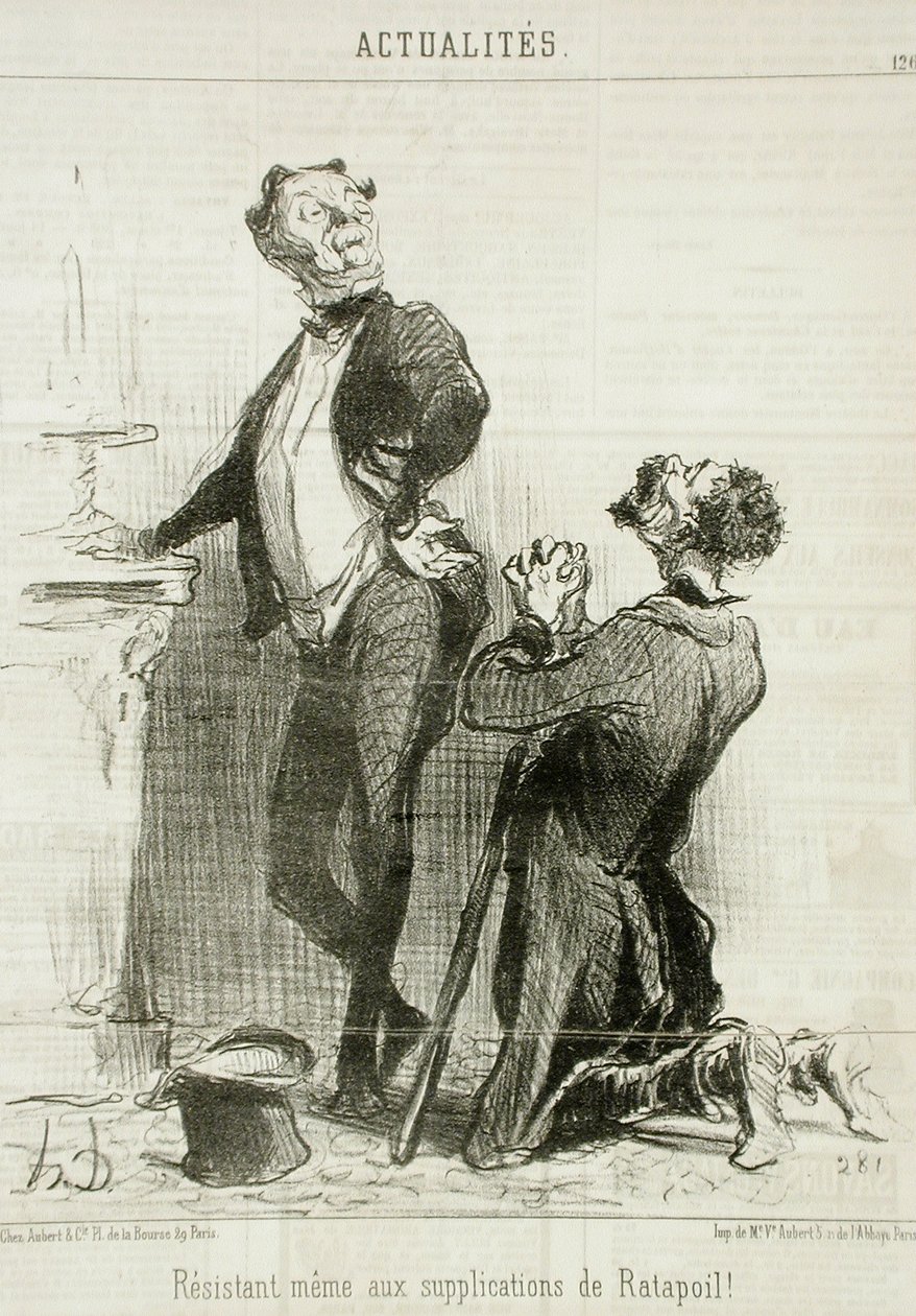 Modstandsdygtig ... over for Ratapoils bønner af Honoré Daumier