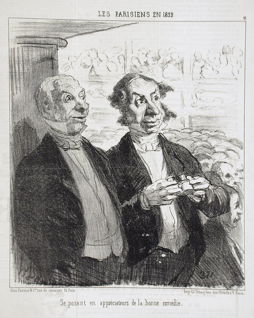 Idet de poserer som kendere... af Honoré Daumier