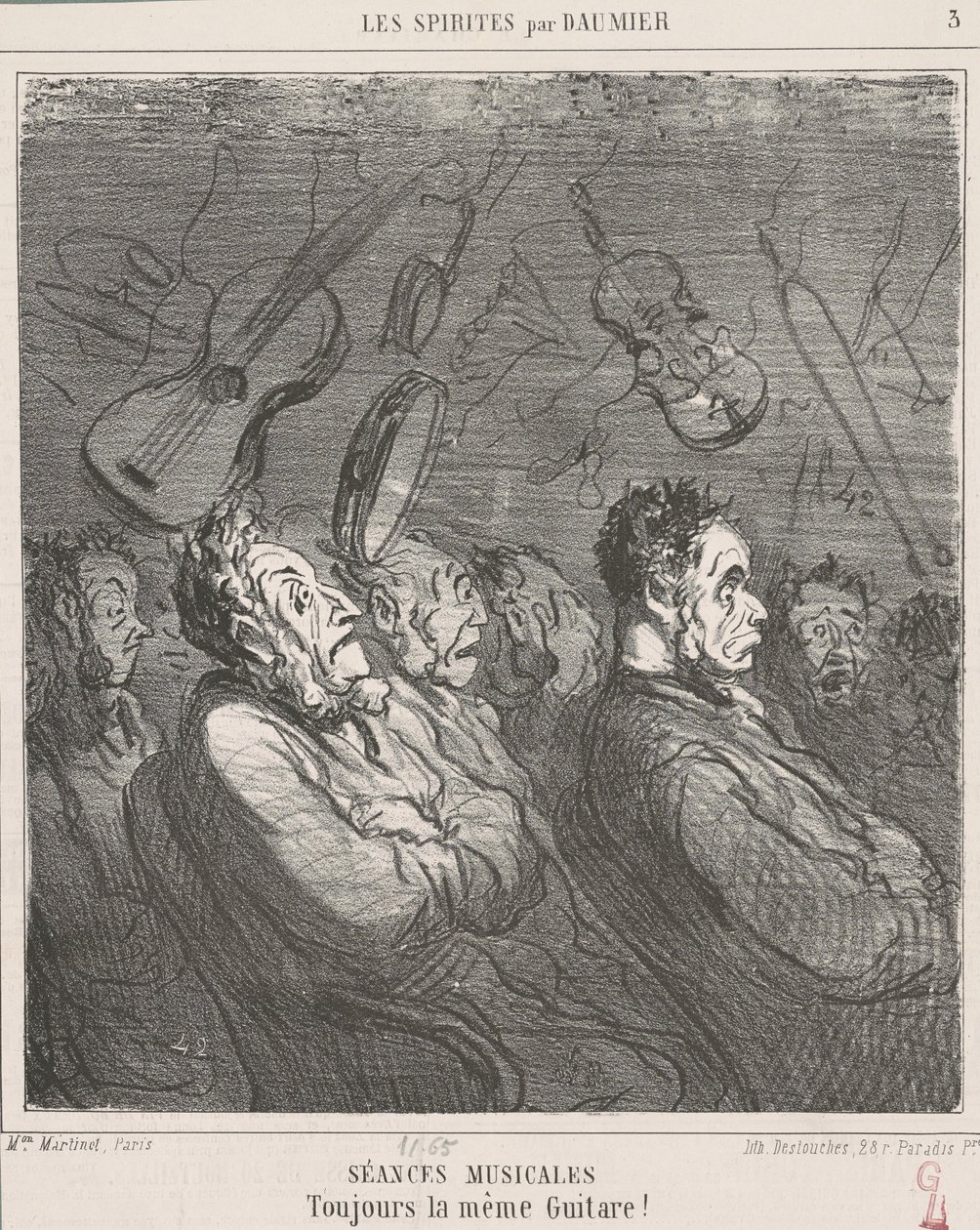 Musikalske sessioner af Honoré Daumier