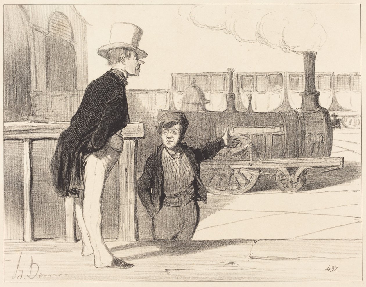 Hvis min maskine er god? Det tror jeg nok... af Honoré Daumier