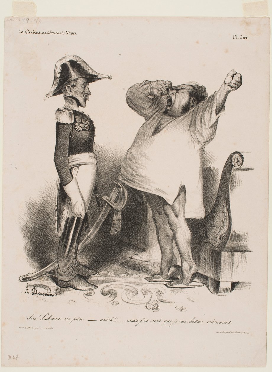 Herre! Lissabon er blevet erobret af Honoré Daumier